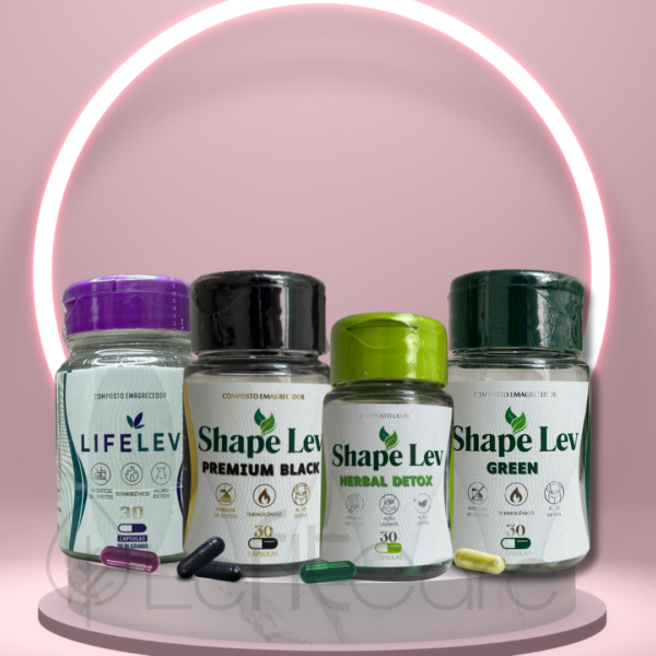 Compre 3 Emagrecedores e GANHE 1 DETOX - (1 ROXINHO, 1 BLACK, 1 GREEN + GANHA 1 DETOX)